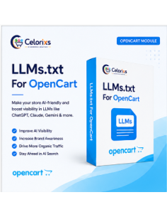 OpenCart-Erweiterung „LLMs.txt Generator“ | KI-Suche und LLM-Optimierung