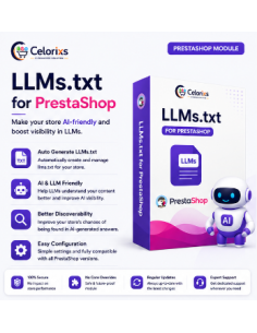 Prestashop LLMs.txt-Generator-Modul | KI-Suche und LLM-Optimierung