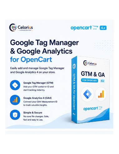 OpenCart Google Tag Manager & Google Analytics Extension | GA4 Integration