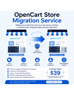 OpenCart-Shop-Migrationsservice | Sichere und reibungslose Migration | Celorxis