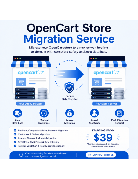 OpenCart Store Migration Service | Secure & Hassle-Free Migration | Celorxis