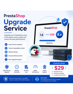 Prestashop Upgrade Service – Secure Version Updates & Migration