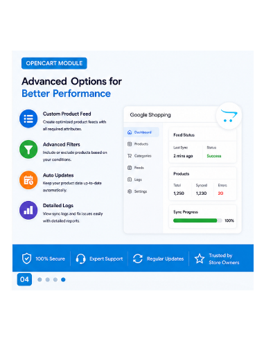 OpenCart Google Shopping Integration Extension | Google Merchant Center Feed